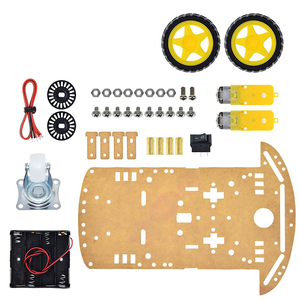TZT New Motor Smart Robot Car Chassis Kit Speed Encoder Battery Box 2WD For <strong>Arduino</strong> <strong>Free</strong> Shipping - Product Image 4