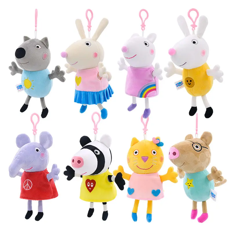 15CM simpatico cartone animato Peppaed maiale Anime periferico peluche ciondolo di peluche