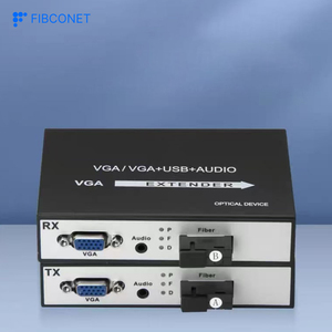 VGA <strong>to</strong> Fiber Optic Extender 1 Channel Stereo Audio Video <strong>Optical</strong> Transceiver VGA <strong>Optical</strong> Transceiver - Product Image 4