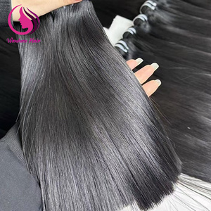 कच्चे अनप्रोसेस्ड डबल तैयार वाइटनेस हेयर बंडल थोक विक्रेता 12a ग्रेड 100% प्राकृतिक क्यूटिकल संरेखित मानव बाल - Product Image 2