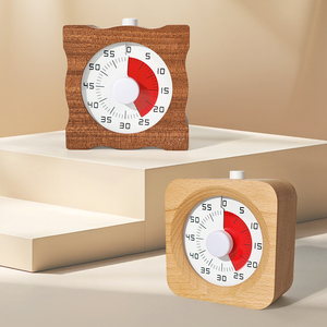 EMAF Temporizador Study Pomodoro Timer da tavolo promemoria quadrato 60 minuti conto alla rovescia da cucina Timer in legno per bambini - Product Image 2