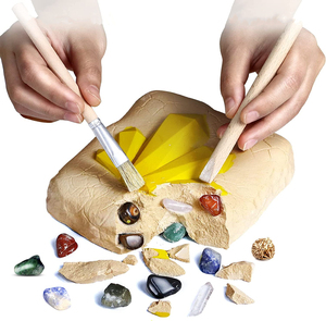 Real Gemstones Children Archaeological Excavation Dig a <strong>Dozen</strong> Gem Digging Kit Set Science <strong>Toy</strong> Mining for Kid Gift Gem Dig Kit
