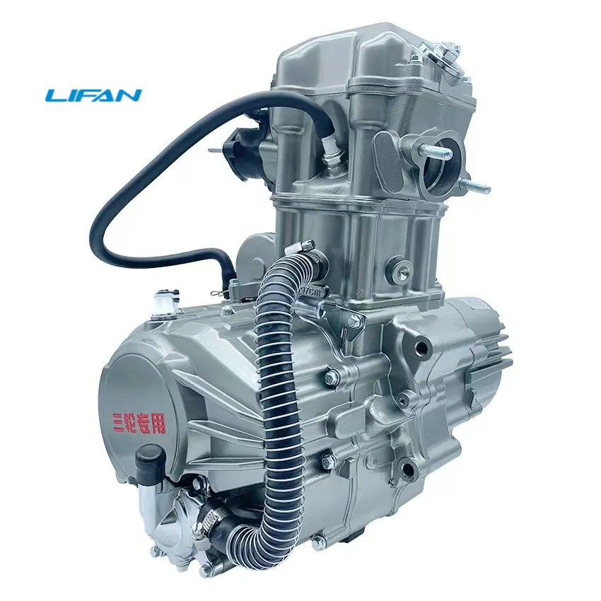 OEM Lifan 200cc Rakitan Mesin Motor, Motor Starter Transmisi 5 Kecepatan untuk Suku Cadang Kargo Roda Tiga