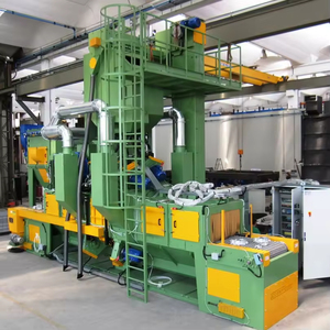 เครื่องพ่นทรายแบบสายพาน40KW สำหรับกำจัดสนิมและทำความสะอาดพื้นผิวระเบิดสำหรับอุตสาหกรรมก่อสร้าง - Product Image 3