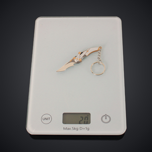 Delta Force HawkOps 9CM Mini Mercy pisau lipat Model paduan mainan pisau gantungan kunci permainan jimat - Product Image 5