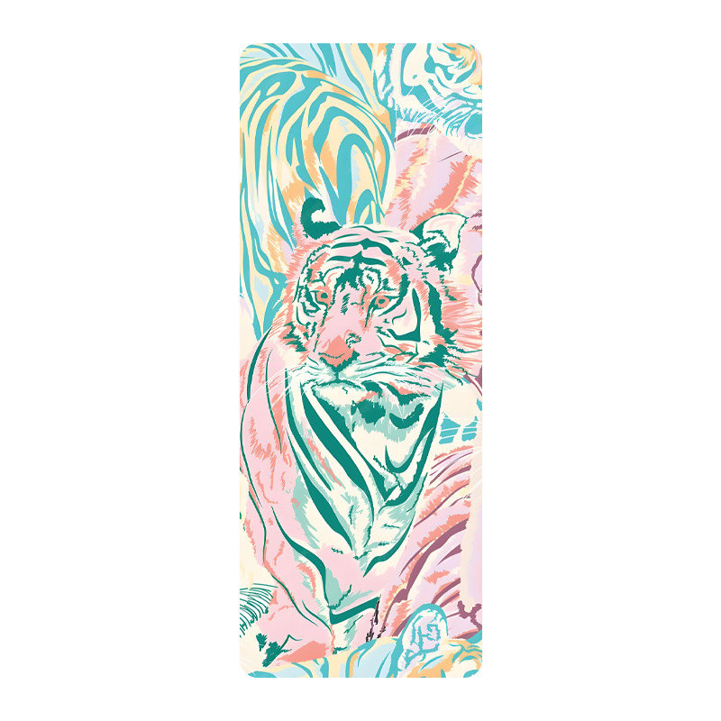 Ton d'art de tigre sarcelle rose