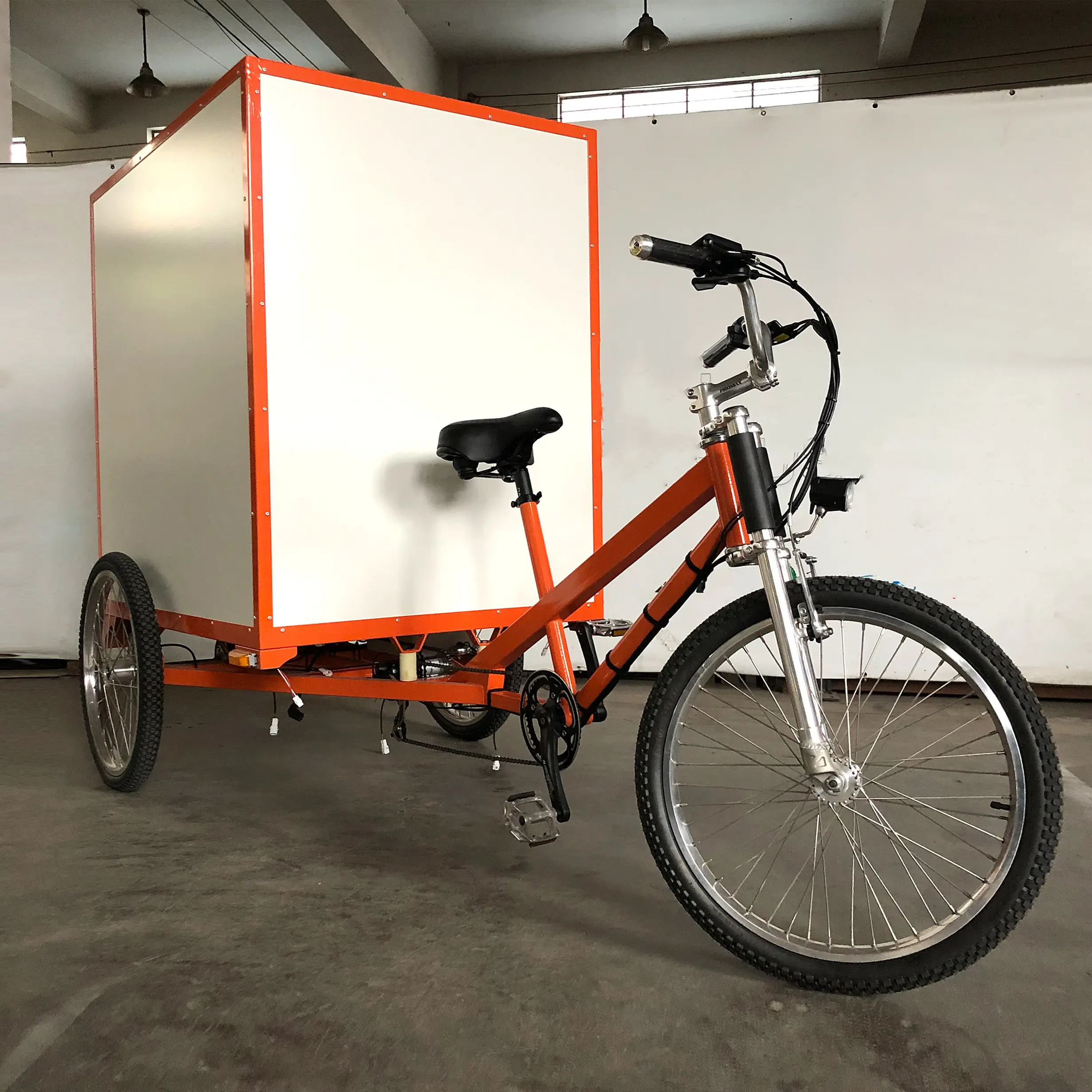 Minivan 48v500w caminhão de bicicleta, barato, entrega de carga elétrica, caminhão triciclo, veículo