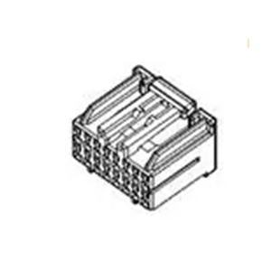 JD 951-2615-001 Connectors Replaces 917992-6Rectangular Connectors - Housings Plug Gray - Product Image 1
