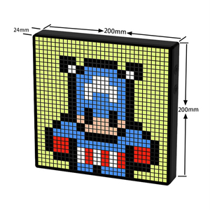 <strong>LED</strong> Pixel Display Smart Matrix RGB for Bluetooth App Control Programmable Screen Nightlight Cool Animation <strong>DIY</strong> Decor Frame <strong>10W</strong> P - Product Image 2