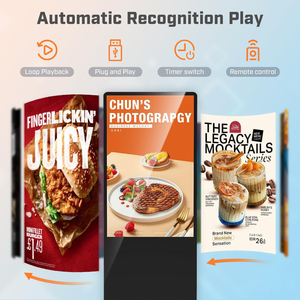 Hoogwaardig 55 inch Smart <span class=keywords><strong>Android</strong></span> reclame-scherm voor commerciële toepassingen, staand model voor winkelbalies en presentatie. - Product Image 2