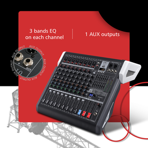 Equipo de sistema de sonido de audio profesional CHORDIO pa DJ controlador consola mezclador 10 canales 1 AUX salidas 99 DSP EFF - Product Image 3