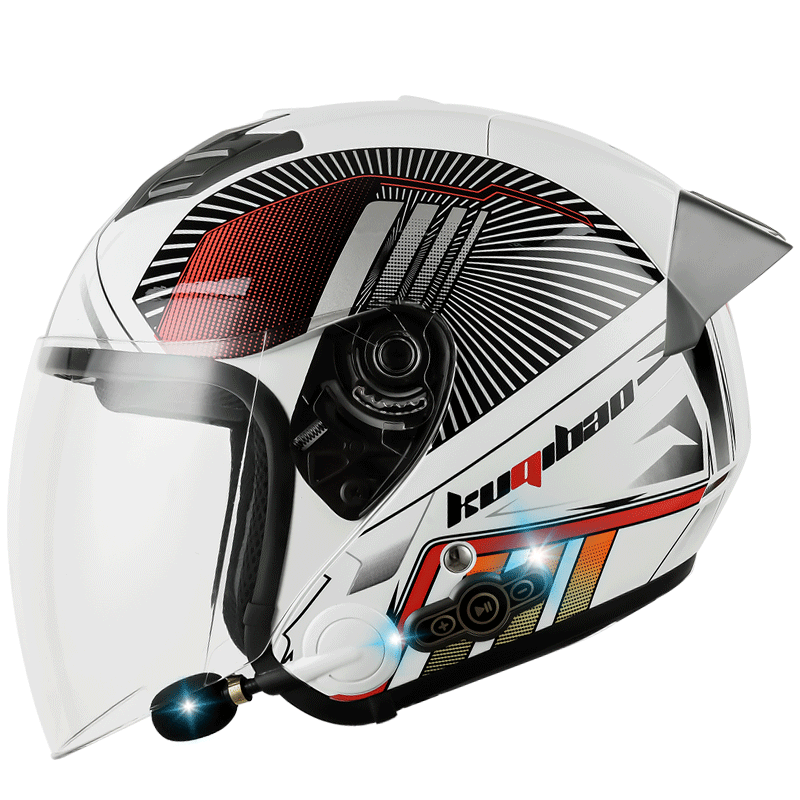 White Passion Gray Tail Wing Single Visor