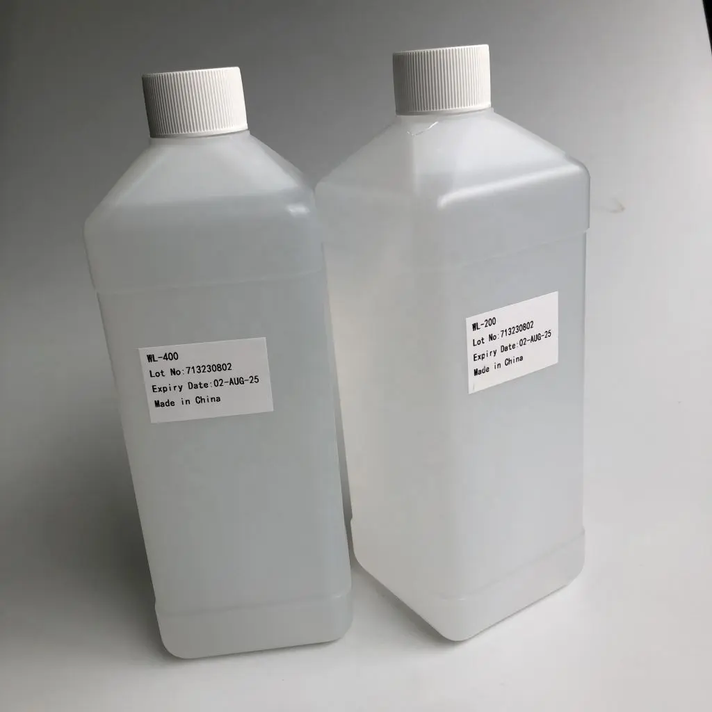 Kararlı performans yıkama sıvıları 1 litre şişe MEK WL-200 yıkama çözümü katkı maddeleri Domino CIJ yazıcı için