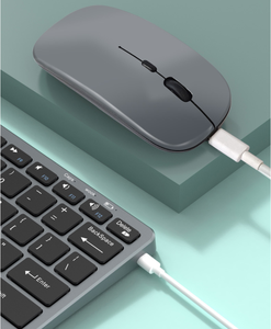 Combo de teclado y ratón inalámbricos BT Bluetooth recargables de 3 modos para teléfonos Apple Ipad Android Windows Tablet - Product Image 2