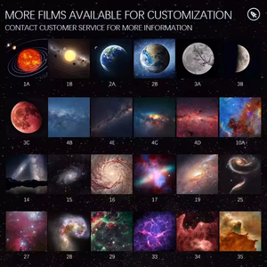 360度慢速旋转发光二极管书桌星空投影灯13合1银河星光投影仪卧室