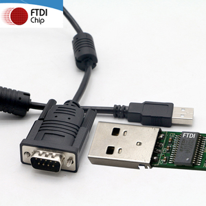 Cao Tương Thích Con Chip FTDI FT232RL USB 2.0 Nam Để RS232 DB9 Pin Nam Nối Tiếp Null Modem Chuyển Đổi Cáp Cho PLC điều Khiển - Product Image 3