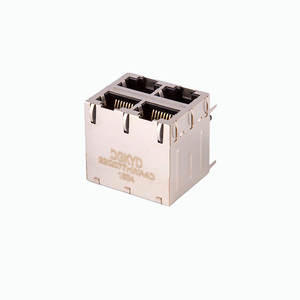 Factory-Priced Gigabit <strong>Ethernet</strong> Connector Module 2x2 1000BASE-T 4-Port RJ 45 Shield Stack <strong>Ethernet</strong> Connectors - Product Image 2