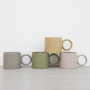 Factory Customized 300ml Colorful Glazed <strong>Cups</strong> <strong>Solid</strong> <strong>Color</strong> Bright Ceramic Coffee Mugs - Product Image 6