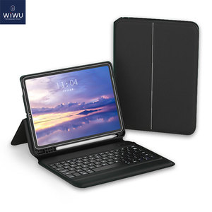 WIWUスマートキーボードforiPad Pro 11 2020ブルートゥースキーボードフォリオソフトタッチレザーケースforiPad Pro 10.2 10.5 2019