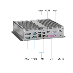 Compact Intel I5-7267U Fanless Box Pc Embedded Industrial <strong>Computer</strong> 2LAN 6COM 6USB 12-24v Support CFAST Card - Product Image 3