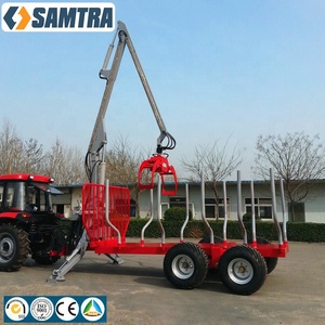 Fábrica de China, venta al por mayor de maquinaria forestal, cargadora de troncos, tractor, remolques de troncos, remolque de madera con grúa a la venta - Product Image 2