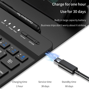 Funda para tableta para Google Pixel Fold Gear ajuste teclado con bolígrafo + Ratón + Funda de cuero - Product Image 6
