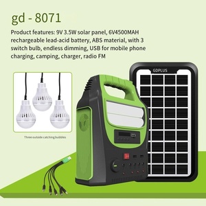 Portable Mini <strong>Solar</strong> Power <strong>System</strong> Home Lighting Outdoor Application Radio Bluetooth Featuring Monocrystalline <strong>Solar</strong> Lead Acid <strong>PWM</strong> - Product Image 2