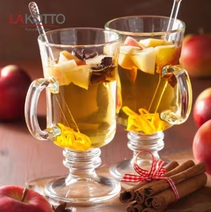 Kolu ile 240ml İrlanda soğuk içecek bardağı kahve bardağı soğuk içecek suyu tatlı fincan dondurma kalınlaşmış cam bardak - Product Image 6