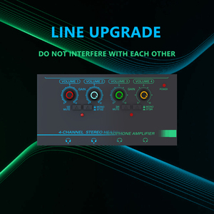 AMPLIFICADOR DE LÍNEA DE ruido Ultra bajo de 4 canales, minimezclador estéreo de Audio alimentado por USB para dispositivos de salida, GAX-PX400, nuevo - Product Image 6