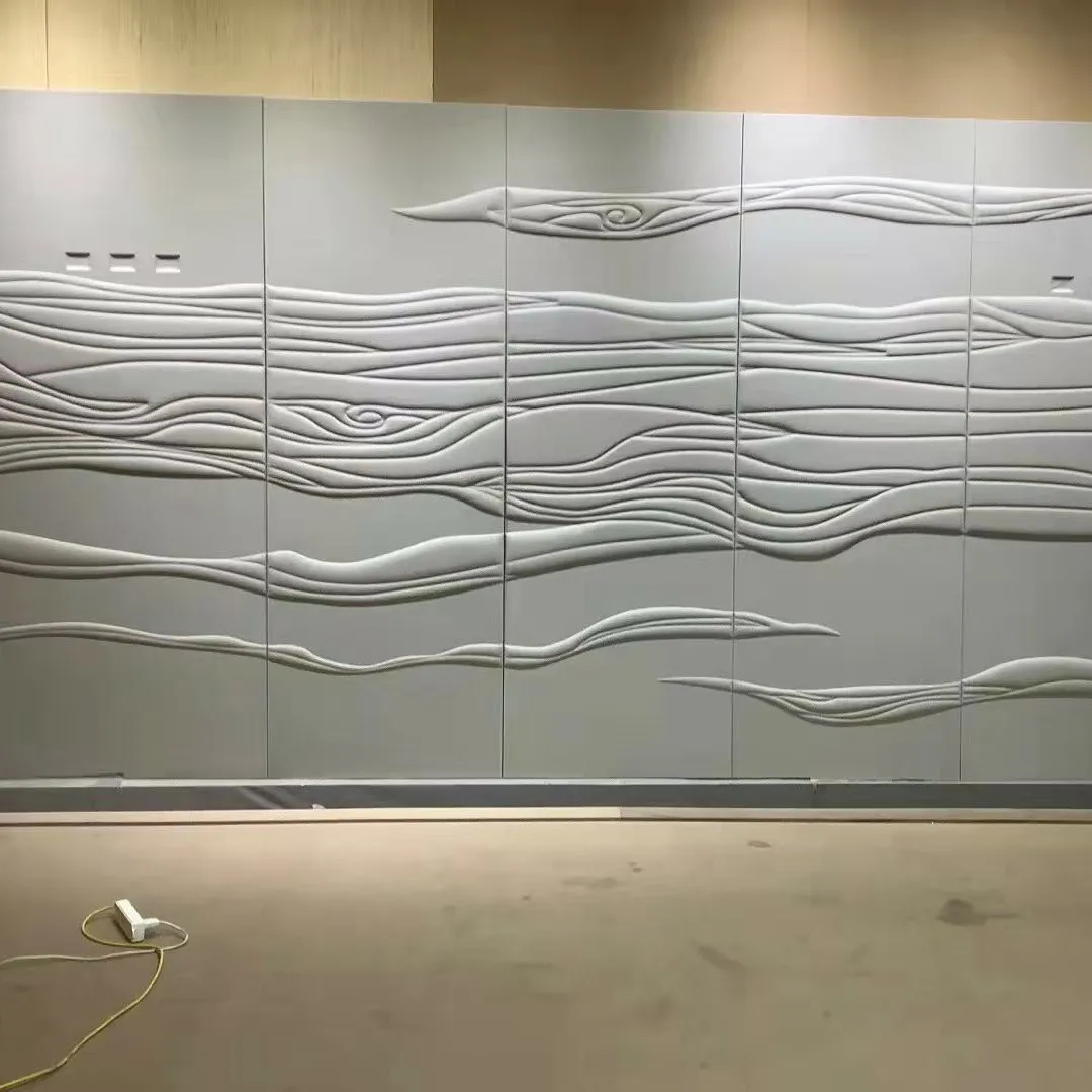 Henling-Panel de pared 3D, tallado de cuero