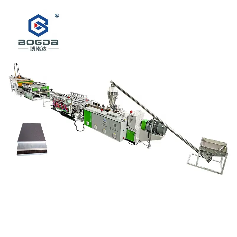 Bogda tự động lớn PVC tấm xốp cho các bức tường dây chuyền sản xuất/PVC WPC Panel tường máy đùn dòng