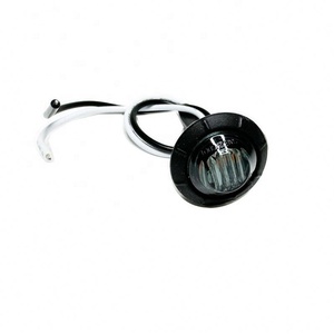 Easy Operation Manufacturer Price 3pcs <strong>LEDs</strong> 0.75 Inch Mini Round <strong>LED</strong> Side Marker Clearance Lamp for Trucks Trailer - Product Image 5