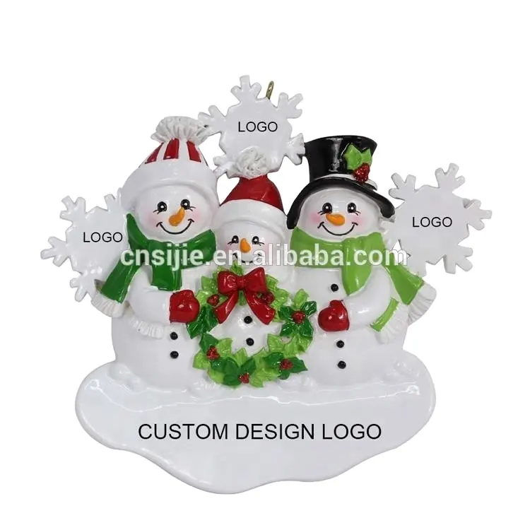 Personalizzato ornamento di natale fatti a mano decorazione di polyresin ornamenti di natale