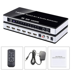 Original OEM Factory Ultra HD 4K2K <strong>HDMI</strong> <strong>Switcher</strong> <strong>5</strong> X1 with Audio Extractor Support RCA L/R <strong>5</strong>.1CH/7.1CH - Product Image 3