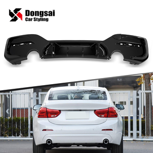 BMW 1シリーズF20LCIアップグレードMPスタイルリアバンパーリップフィンスポイラーウィングレットディフューザー2015-2020 - Product Image 1