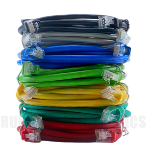 RG Cat6aパッチコードUTPシールドなし4ペア屋内ネットワークケーブルPVCジャケット銅ストランドFTP 0.5M-50M長さオプション