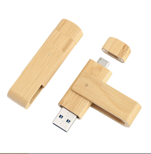 2合1 C型竹制u盘记忆棒Usb 2.0 3.0笔式u盘8gb 16gb 32gb 64gb - Product Image 4