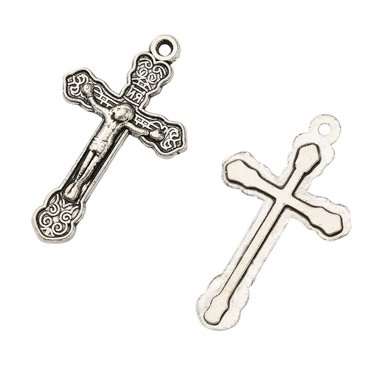 Fábrica Atacado Moda Personalização Acessórios Jesus Religiosa Rosário Cruz Católica São Bento Crucifixo Pingente