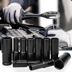Auto Repair <strong>Tools</strong> Deep Drive Lmpact Electric Wrench Socket Adapter Manual Hexagonal Socket <strong>Kit</strong> - Product Image 2