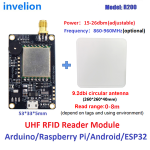 Invelion RFID Reader Module for Access Control with Ceramic Antenna - <strong>Arduino</strong>/RPi Compatible + Free Android SDK