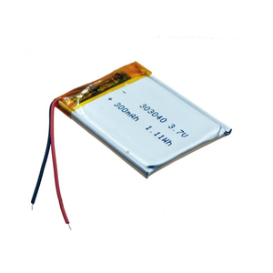 เซลล์แบตเตอรี่ลิเธียมไอออน300mAh 3.7V 303040PL 1S1P แบตเตอรี่ลิเธียมโพลิเมอร์สำหรับอุปกรณ์ตรวจสอบเมาส์จากประเทศจีน - Product Image 2