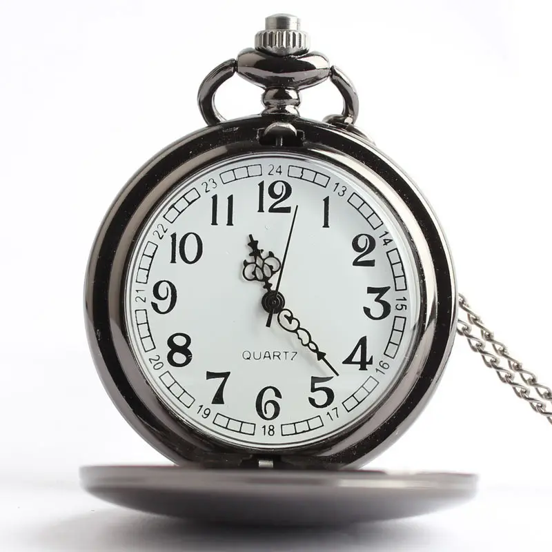 WJ-1617 moda yüksek kalite Vintage cep saati kolye tarzı cep saati ekran kuvars cep saati cep saati