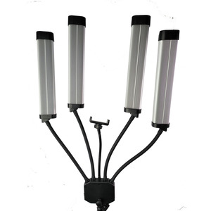 FOSOTO Bi-color Lamp 65W Professional 4 Arms Video Shooting Led <strong>Light</strong> for Beauty Tattoo Moon Ring <strong>Light</strong> with Tripod for Makeup - Product Image 1