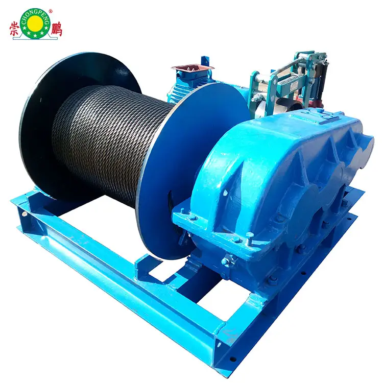 10t 20t 30t jk jm series double speed single drum wire rope electric winch price