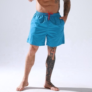 Diseño personalizado Color sólido Tallas grandes Hombres Verano Playa Tabla Cintura Cuerda Impermeable Nylon Traje de baño Secado rápido Estampado Pantalones cortos Pantalones - Product Image 5