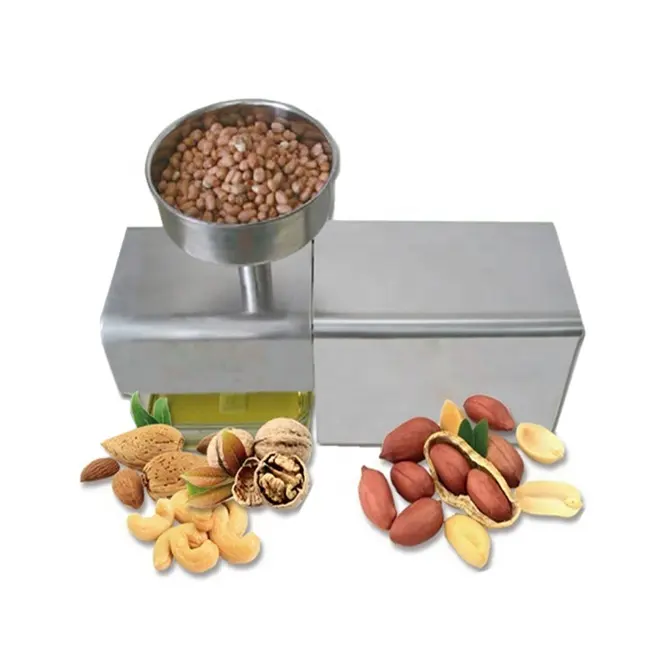 Mini Extractor de aceite de girasol y cacahuete, prensa de aceite de semillas y verduras, máquina de prensado de aceite de sésamo y Oliva