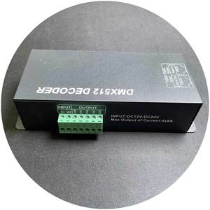 <strong>Controller</strong> High Quality 4A 4Channels <strong>Dmx</strong> <strong>Controller</strong> <strong>PWM</strong> Control Signal Digital Display DMX512 Decoder for RGBW Strip