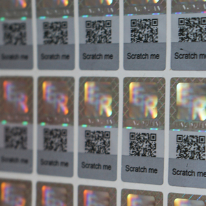 Sistema de consulta de autenticidad personalizado, Impresión de etiquetas a prueba de manipulaciones, etiquetas de seguridad PET, código QR oculto, pegatinas de rascado de trayectoria 3D - Product Image 3