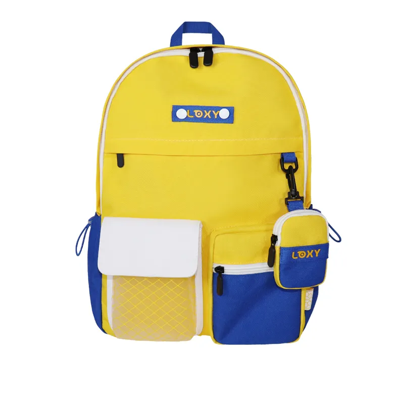 Fashionable Cute Kids Yellow School Bags Backpack Kindergarten Custom School Bag Waterproof
