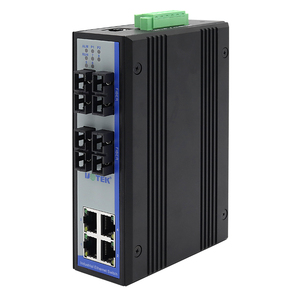 UOTEK 100M Conmutador Ethernet gestionado de 8 puertos IGMP Snooping V1/V2/V3 4 + 4G Conmutador de riel DIN - Product Image 2